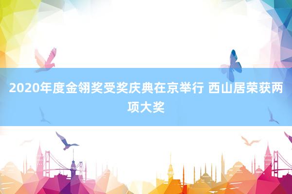 2020年度金翎奖受奖庆典在京举行 西山居荣获两项大奖