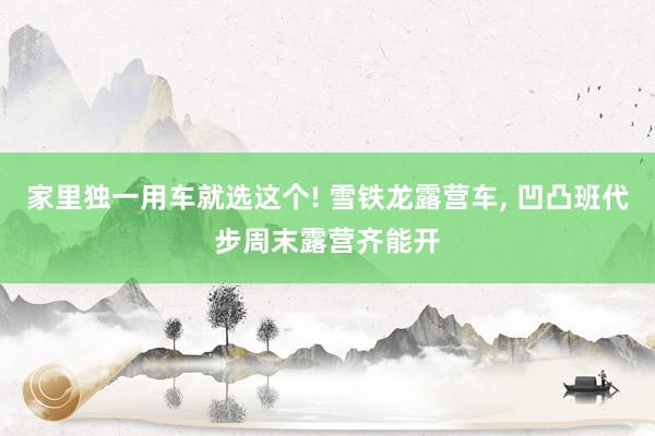 家里独一用车就选这个! 雪铁龙露营车, 凹凸班代步周末露营齐能开