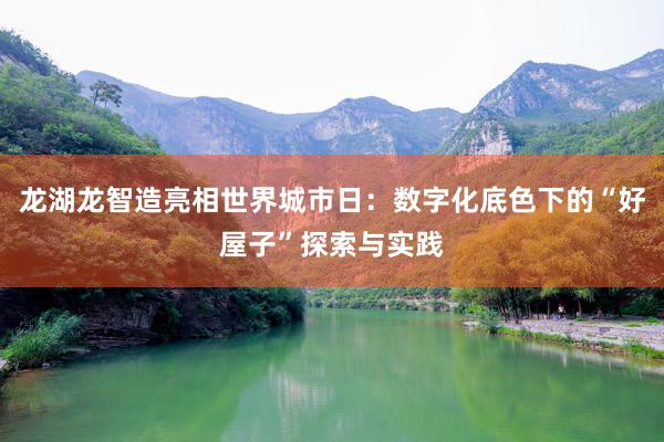 龙湖龙智造亮相世界城市日：数字化底色下的“好屋子”探索与实践